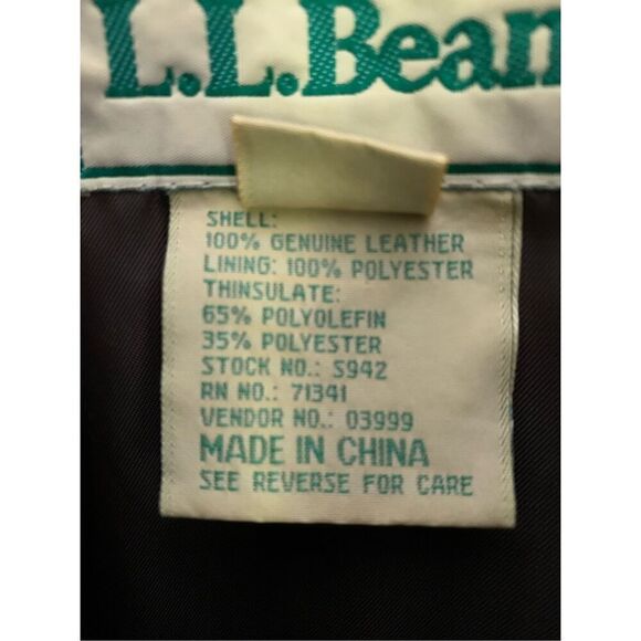 L.L. Bean 100% genuine leather suede jacket brown women's size 4 Petite - Picture 4 of 7